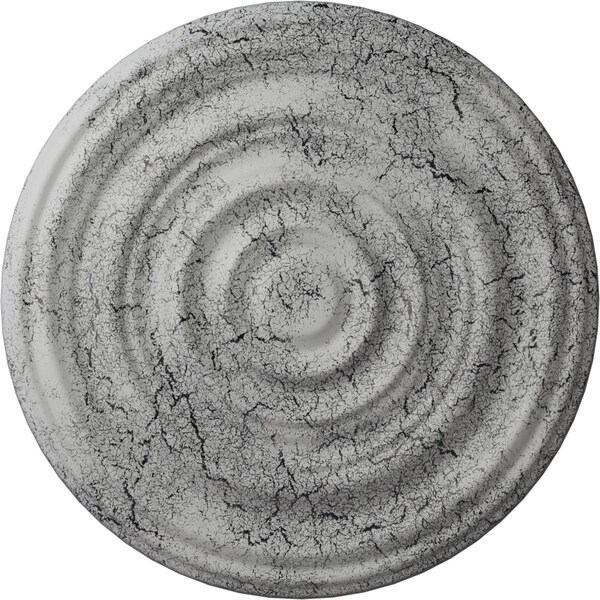 Ekena Millwork Carton Smooth Medallion (Canopies up to 9 1/8"), 29 1/8"OD x 1 1/2"P, Ultra Pure White Crackle CM29CAUWC - main